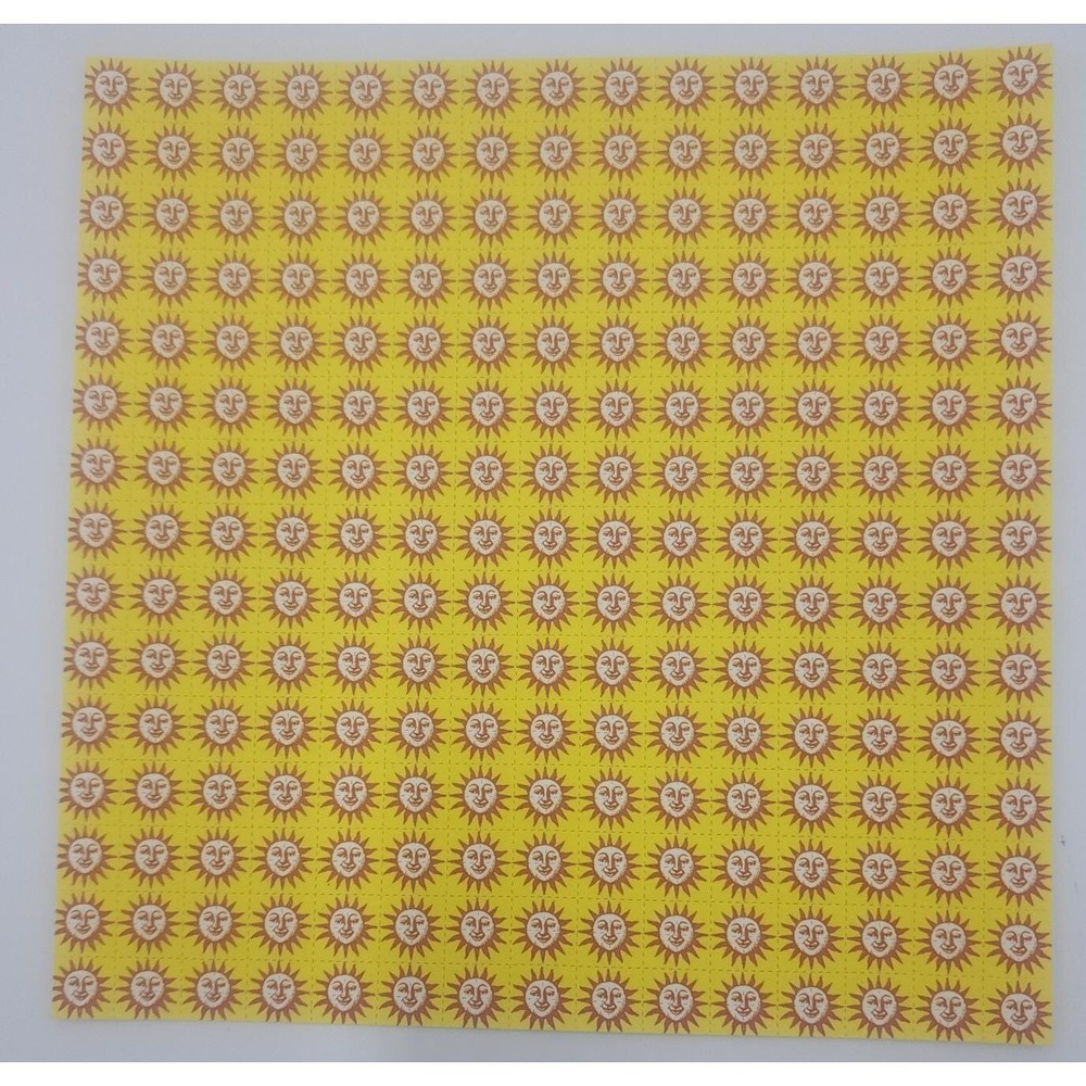 Yellow  Sunshine Blotter‎ Art Print Perforated Blotter Sheet